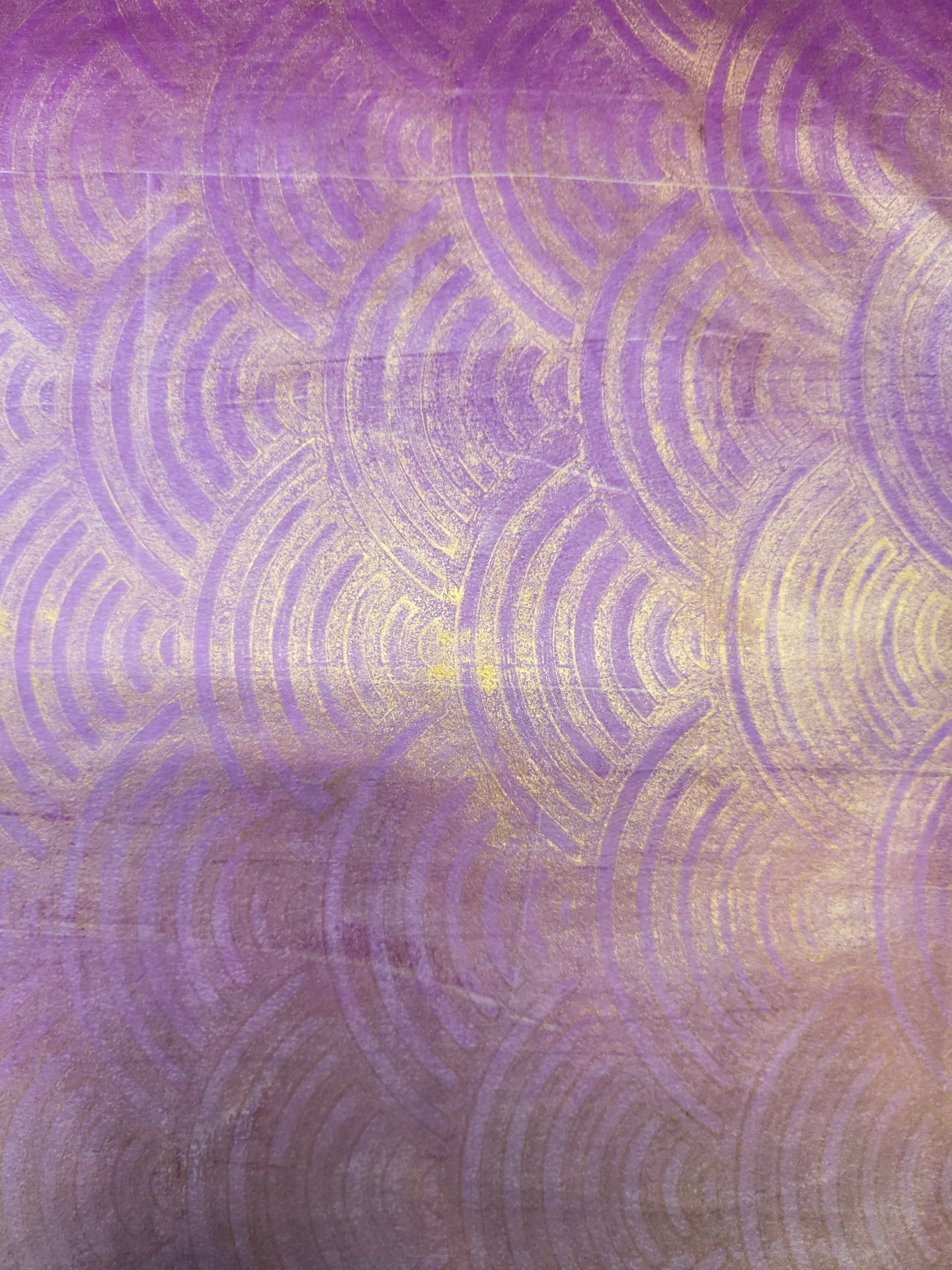 Purple and Gold Rainbow 9.5" x 13" Rice Paper